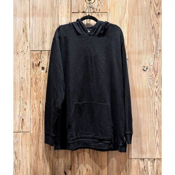 VOLCOM MEN'S PULLOVER LIGHTWEIGHT SKATER HOODIE / 2XL / BLACK / LONG JOHN - Picture 1 of 6